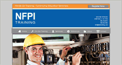 Desktop Screenshot of nfpitraining.com